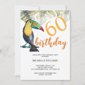 Tropisches Party Wasserfarben Einladung (Vorderseite)