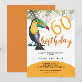 Tropisches Party Wasserfarben Einladung