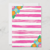 Tropisches Party wie ein Ananas Luau Einladung (Rückseite)