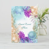 tropisches Party zum Thema Strand Einladung (Stehend Vorderseite)