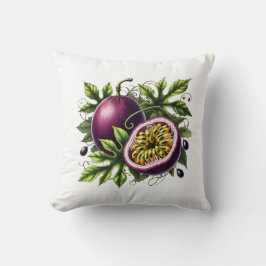 Tropisches Passionfrucht botanisches Obst Kissen