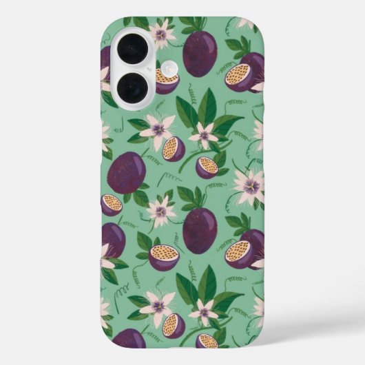 Tropisches Passionsfrucht-Muster iPhone-Hülle Case-Mate iPhone Hülle (Rückseite)
