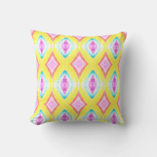 Tropisches Pastell-Diamantmuster Kissen