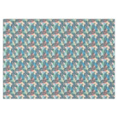 Tropisches Pastell-Leaf-Muster Tischdecke (Vorderseite (Horizontal))
