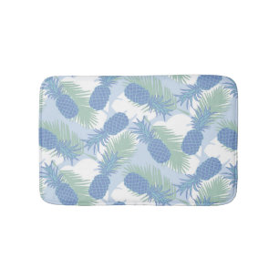 Tropisches Pastellananas-Muster Badematte