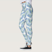 Tropisches Pastellananas-Muster Leggings (Links)