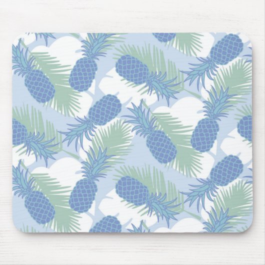 Tropisches Pastellananas-Muster Mousepad (Vorne)