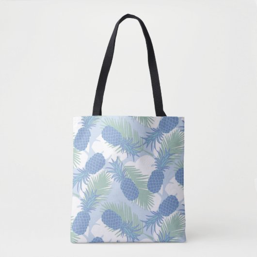 Tropisches Pastellananas-Muster Tasche (Vorderseite)