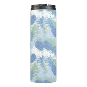 Tropisches Pastellananas-Muster Thermosbecher (Rückseite)