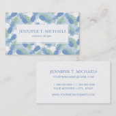 Tropisches Pastellananas-Muster Visitenkarte (Vorne/Hinten)