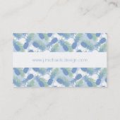 Tropisches Pastellananas-Muster Visitenkarte (Rückseite)