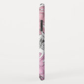 Tropisches Pastellmonstera-Blatt Wasserfarbmuster Case-Mate iPhone Hülle (Hinten/Rechts)