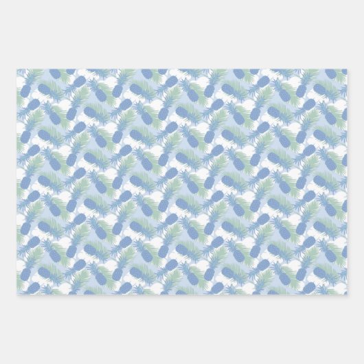 Tropisches Pastellmuster Geschenkpapier Set (Vorderseite 3)