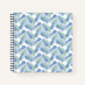 Tropisches Pastellmuster Notizbuch (Vorderseite)