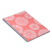 Tropisches Peach Blume SpiralNotebook Notizblock (Rechte Seite)