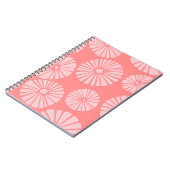 Tropisches Peach Blume SpiralNotebook Notizblock (Linke Seite)
