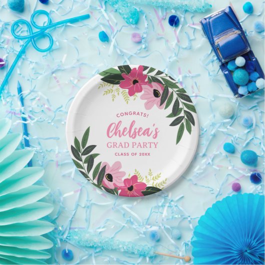 Tropisches Personalisiertes Party Pappteller (Party)