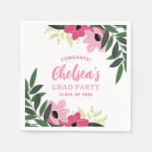 Tropisches Personalisiertes Party Serviette (Vorderseite)