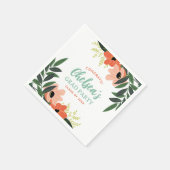 Tropisches Personalisiertes Party Serviette (Ecke)