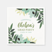 Tropisches Personalisiertes Party Serviette (Vorderseite)