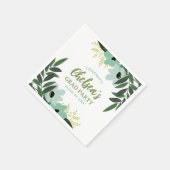 Tropisches Personalisiertes Party Serviette (Ecke)