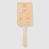 Tropisches Pfirsichprogramm und Aquamarines Hochze Fächer (Rückseite)