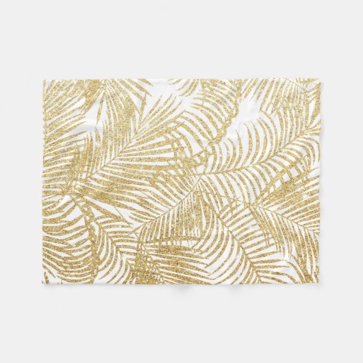 Tropisches Pflanzenmuster des eleganten Fleecedecke (Vorderseite (Horizontal))