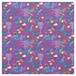 Tropisches Pickleball, benutzerdefinierter Hinterg Stoff