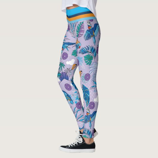 Tropisches Pickleball Leggings (Links)
