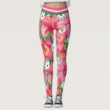 🌺 🌴 tropisches Pickleball mit klein gedrucktem H