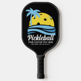 Tropisches Pickleball Sun Palm Trees Hinzufügen vo Schläger