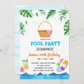 Tropisches Picknick Einladung (Vorne/Hinten)