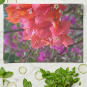 Tropisches Pink Bougainvillea Insel Floral Geschirrtuch (Gefaltet)