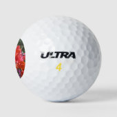 Tropisches Pink Bougainvillea Insel Floral Golfball (Logo)