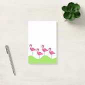 Tropisches Pink Flamingo Bird Flamingos Post Post-it Klebezettel (Büro)