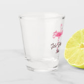 Tropisches Pink Flamingo Girl's Weekend Schnapsglas (Links)
