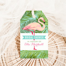 Tropisches Pink Flamingo Wedding Brautparty