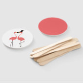 Tropisches Pink Flamingo Wedding Brautparty Party Fächer (Non-assembled)