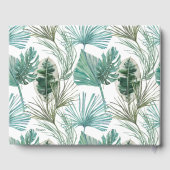 Tropisches Pink Flamingos Hochzeit Gästebuch (Rückseite)