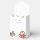 Tropisches Pink Floral Beach Brautparty Geschenkschachtel (Geöffnet)