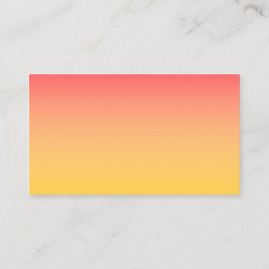 Tropisches Pink und gelbes Himmel Ukulele Artist Visitenkarte (Rückseite)