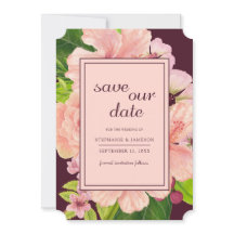 Tropisches Pink und Pfirsichfarben