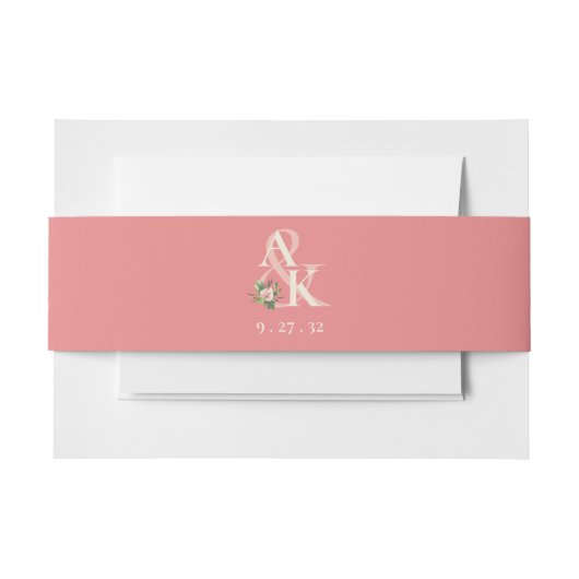 Tropisches Plumeria & Flamingo Lily Bly Band (Vorderseite Beispiel)