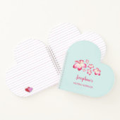 Tropisches Plumeria Pink-HochzeitsNotebook Notizbuch (Innenseite)