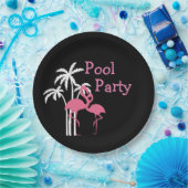 Tropisches Pool-Party Pappteller (Party)
