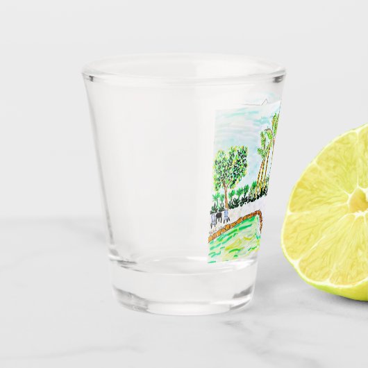 Tropisches Poolsde-Shotglas von Ariella & Lily Schnapsglas (Links)