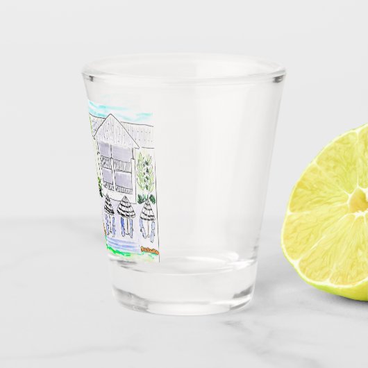 Tropisches Poolsde-Shotglas von Ariella & Lily Schnapsglas (Rechts)