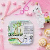 Tropisches Poolseitenpapier von Ariella & Lily Pappteller (Party)