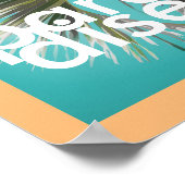 Tropisches Poster mit einem Paradies tropischer Pa (Ecke)