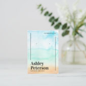 Tropisches Qr-Logo Visitenkarte (Stehend Vorderseite)